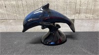 Blue Mountain Pottery Blue Dolphin 6.5" X 5"