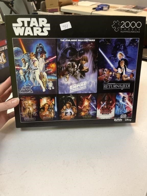 2000 piece puzzle of movie posters looks factory