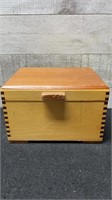 Small Wooden Jewelry Box 6" X 5.5" X 5"