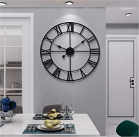 Large Modern Metal Wall Clocks Rustic Round