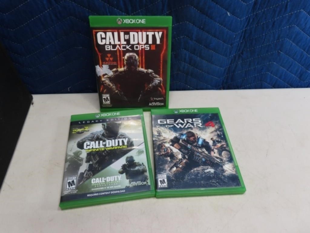 (3) XBOX ONE Video Games Call of Duty etc