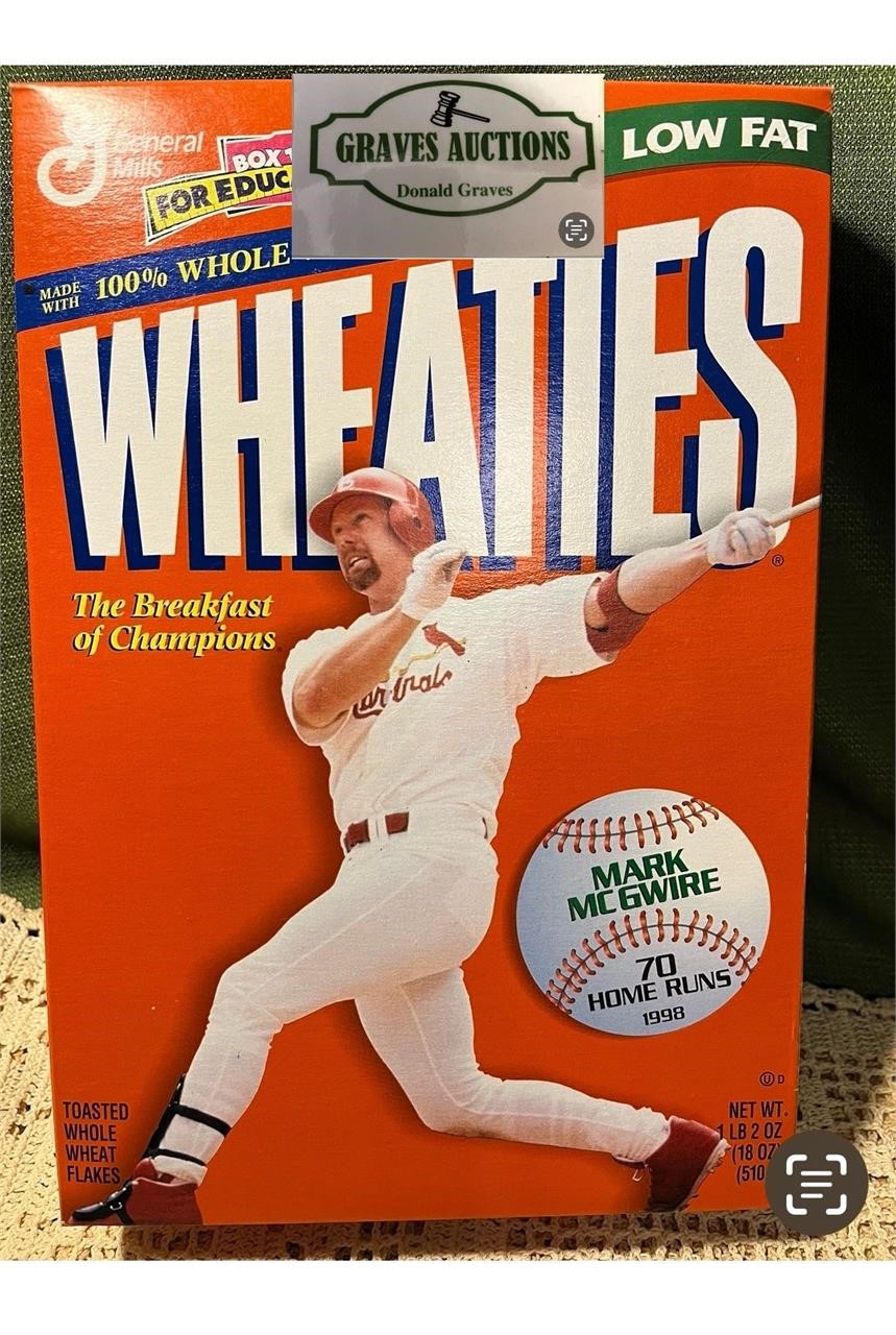 Mark McGwire Wheaties Box Only
