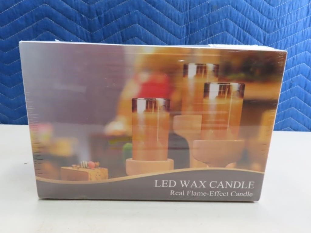 New LED 3pc Remote Control Candle Set