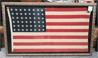 48 Star American Flag Framed 64 1/2" x 39 1/2"