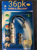 36pk Flexible LED Light & Laser, Magnetic