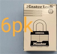 6pk Commercial Padlocks, Keyed Alike, Masterlock