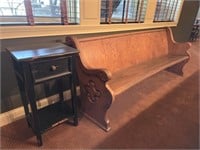 Church Pew, Distressed Side Table