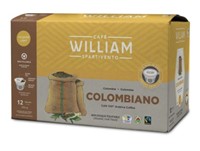 CAFÉ WILLIAM SPARTIVENTO
COLOMBIANO COFFEE PODS