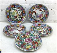 (5) 10" Oriental Design Plates