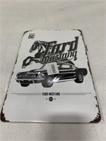FORD MUSTANG METAL SIGN 8 x12IN