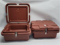 2pk Cambro Half Pan Insulated Food Carrier, 140MPC