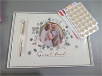Wedding Guestbook w/Pen & Stickers