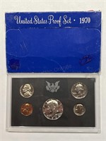 Scarce 1970 Proof Set W Rare Silver Half Dollar