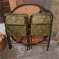 Cosco Round Card Table & 4 Chairs