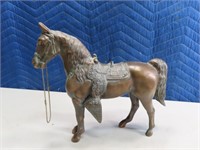 vintage Metal HORSE 12" CopperLook Sculpture