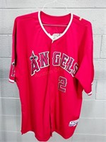 Erick Aybar L A Angels Jersey Sz 56