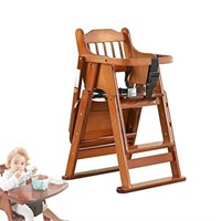 Wood High Chair with Tray, Baby Highchairs,