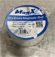 MAGX DRY ERASE MAGNETIC ROLL 1IN X 10FT