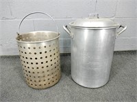 Aluminum Stock Pot W Steamer Basket