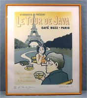 TRUDEAU, Gary "Starbucks Tour De Java" Print