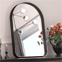 TETOTE Black Arched Mirror for Vanity,20x30 Wall