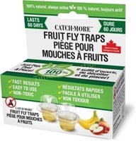 CatchMore Fruit Fly Traps | Active (2-Pack)
