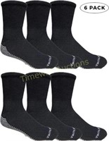 Yacht & Smith Black Non-Skid Slipper Socks