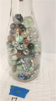 WMB Jar of vintage marbles