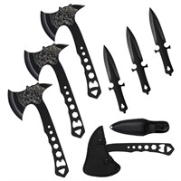 Throwing Axes and Throwing Knives Tomahawks Set