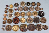 (40) Victorian Picture Buttons