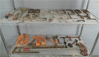 Large Lot Assorted Clamps & More