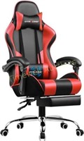 GTRACING Gaming Chair  Footrest  Lumbar (RED)