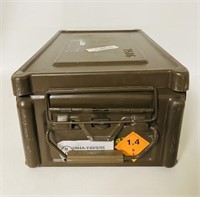 Lrg Brown Metal Ammo Box