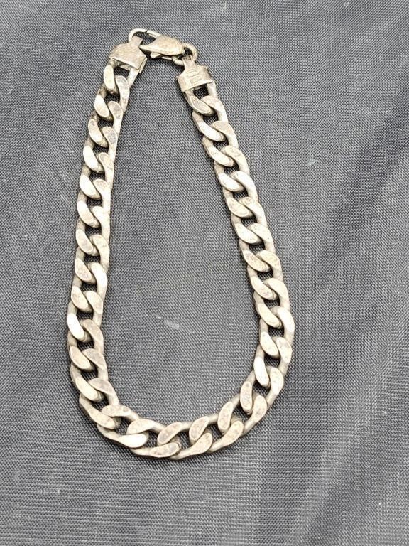 Sterling 8in Chain Bracelet 23.9g