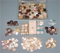 Large Group of MOP Sequins Paillette Buttons
