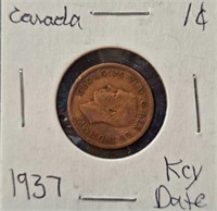 1937 Canadian coin