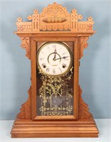 E.N. Welch Walnut Kitchen Clock