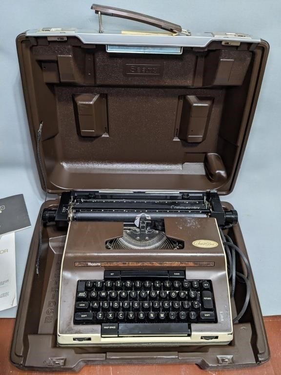 Vintage Sears Communicator Typewriter w/ Case