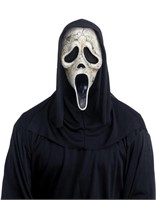 FUNWORLD GHOST FACE AGED MASK ONE SIZE FITS MOST