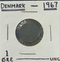 Uncirculated 1967 Denmark coin
