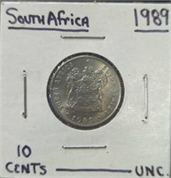 Uncirculated 1989 South African coin