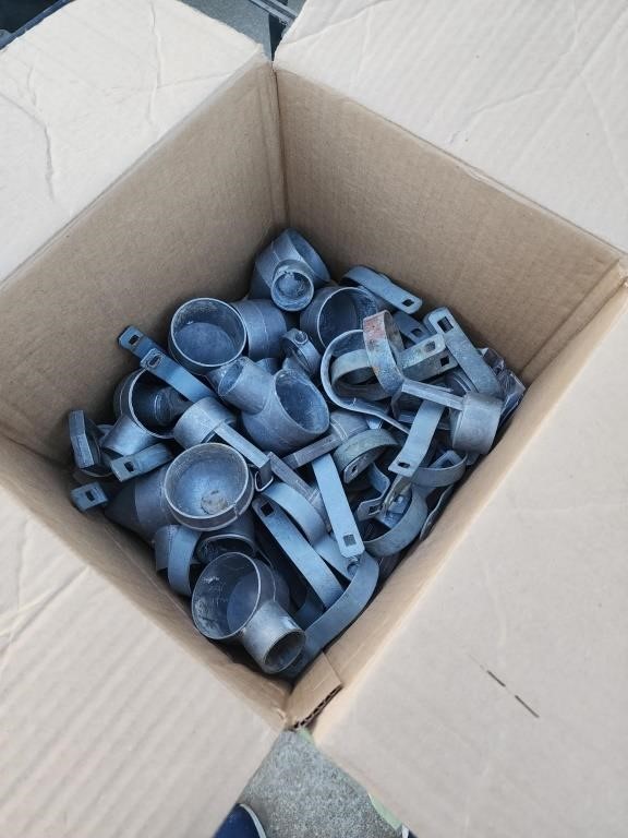 Box of Chain Ling Fence Post Attachments