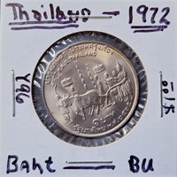 1972 uncirculated Thailand coin