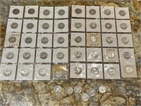 Lot Of 46 Silver Quarters