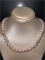 14kt Gold 7 mm Rose 16.5" Pearl Necklace