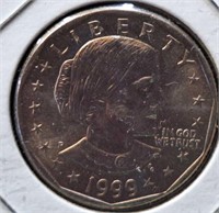 1999P one dollar coin