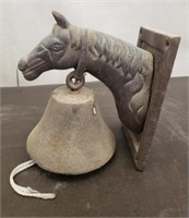 Cast Iron Horse Head Bell. Works Great.