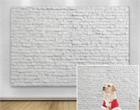 WHITE BRICK WALL BACKDROP 10 x8FT