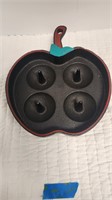 Cast Iron Apple Shaped Apple Baker Pan