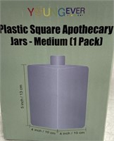 YOOUNG EVER PLASTIC SQUARE APOTHECARY JAR
